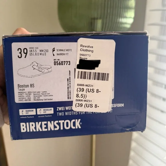 Birkenstock Boston Suede Clog in Taupe (Size 8.5) - Picture 9 of 9